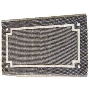 Bath Mat with Two-Color Pattern - Terry Tex