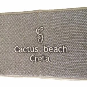 Two-Color Bath Mat with Jacquard Logo - Terry Tex