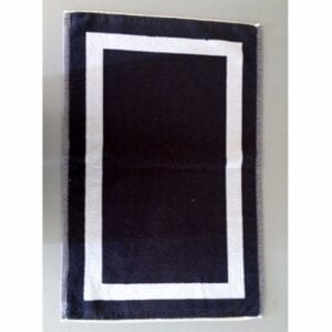 Bath Mat with White Frame - Terry Tex