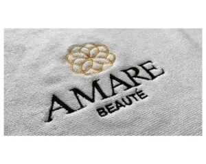 Single-Color Spa Towel with Embroidered Logo - Terry Tex