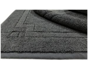 Single-color Bath Mat with Jacquard Logo - Terry Tex