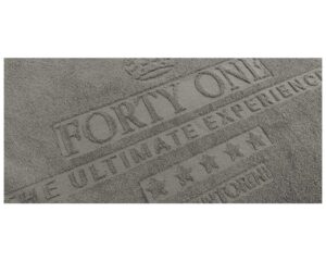Monochrome Pool-Beach Towel with Jacquard Logo (1044) - Terry Tex