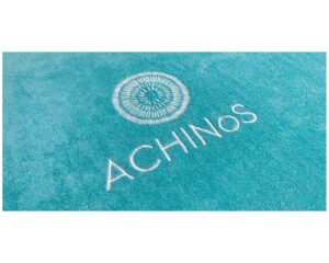 Monochrome Pool-Beach Towel with Embroidered Logo (1045) - Terry Tex