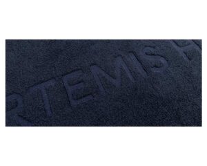 Monochrome Pool-Beach Towel with Jacquard Logo (1041) - Terry Tex