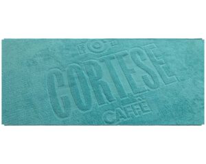 Monochrome Pool-Beach Towel with Jacquard Logo (1028) - Terry Tex