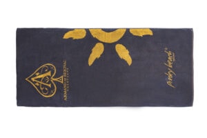 Bicolour Pool-Beach Towel with Jacquard Logo (1048) - Terry Tex