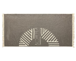 Two-Tone Pareo Towel with Jacquard Logo (2009) - Terry Tex