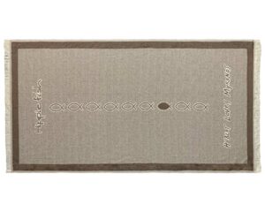 Two-Tone Pareo Towel with Jacquard Logo (2035) - Terry Tex