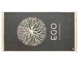 Two-Tone Pareo Towel with Jacquard Logo (2024) - Terry Tex