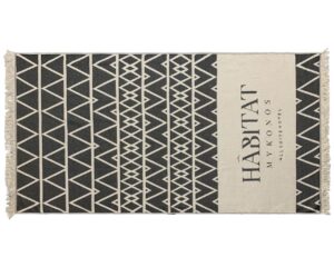 Two-Tone Pareo Towel with Jacquard Logo (2032) - Terry Tex