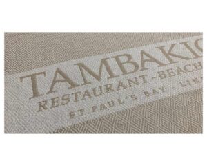 Two-Tone Pareo Towel with Jacquard Logo (2031) - Terry Tex
