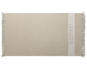 Πετσέτα παρεό δίχρωμη με ενδοϋφασμένο λογότυπο (2031) - Terry Tex