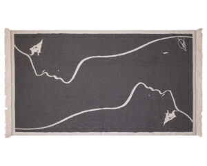 Two-Tone Pareo Towel with Jacquard Logo (2010) - Terry Tex