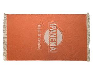 Two-Tone Pareo Towel with Jacquard Logo (2011) - Terry Tex