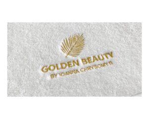 Πετσέτα Spa μονόχρωμη με κεντημένο λογότυπο